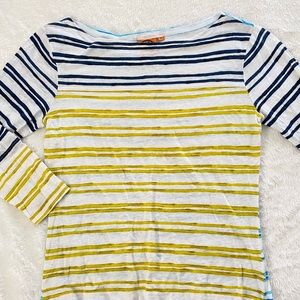 Tory Burch Size M. Linen like knit, long sleeve top